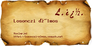 Losonczi Álmos névjegykártya